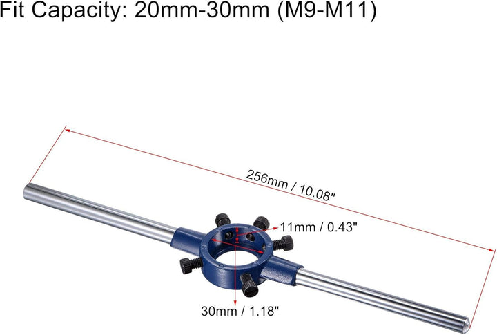 sourcing map 3/8-16 UNC Gewindeschneider Werkzeugsatz 30mm Rund Werkzeugschlüssel Hochgeschwindigkei