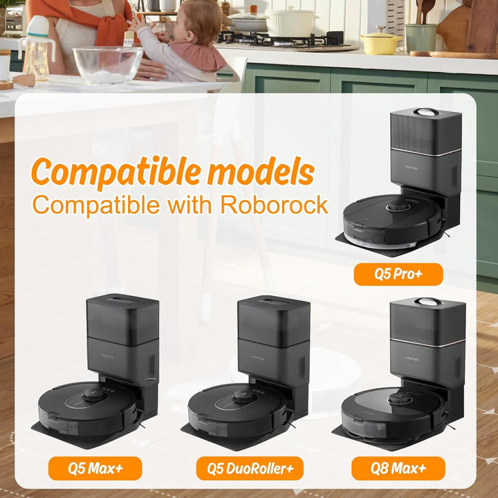 DrRobor Ersatzteile Zubehörset für Roborock Q8 Max+/Q5 Pro+/Q5 Max+/Q5 DuoRoller+ Staubsauger,2 Haup