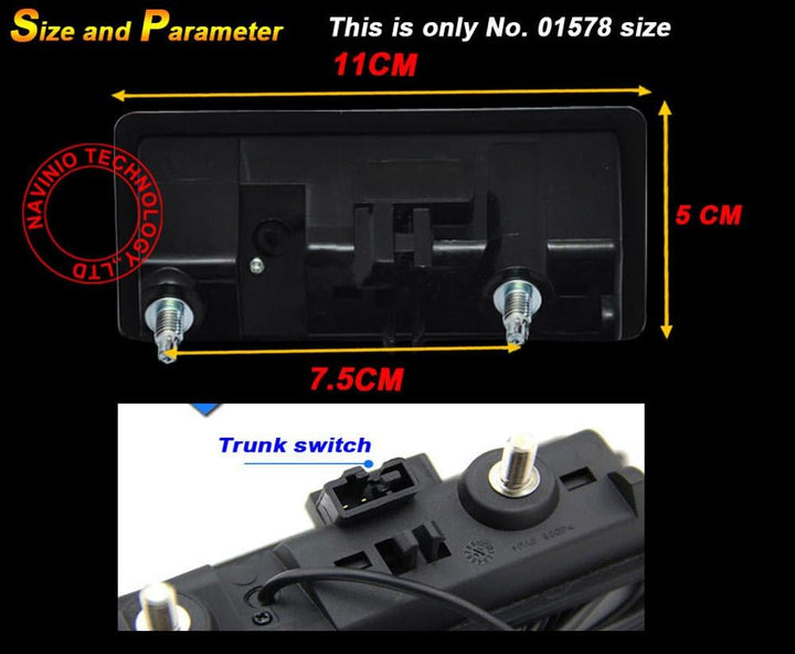 Rückfahrkamera Einparkkamera Einparkhilfe Farbkamera Replacement for Audi A3 A4L S4 A5 S5 Q3 Q5 A6 A