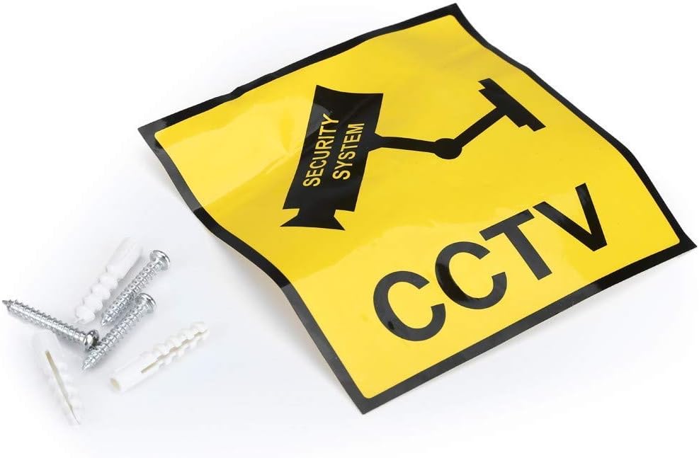 2X professionelle Überwachungskameras Dummy Outdoor Kameras Dummy Kamera Attrappe mit Objektiv und B