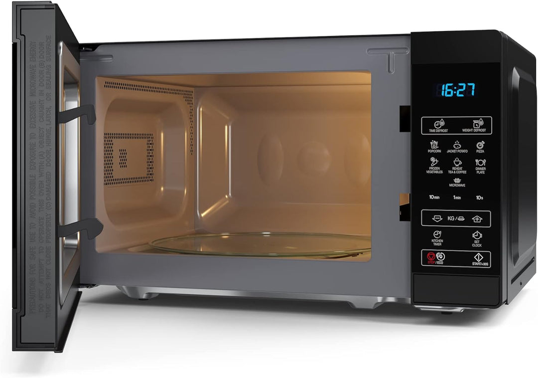 SHARP MS02EB Mikrowelle (Mikrowelle: 800W, 11 Leistungsstufen, Auftaufunktion, Abmessungen: 440x258x