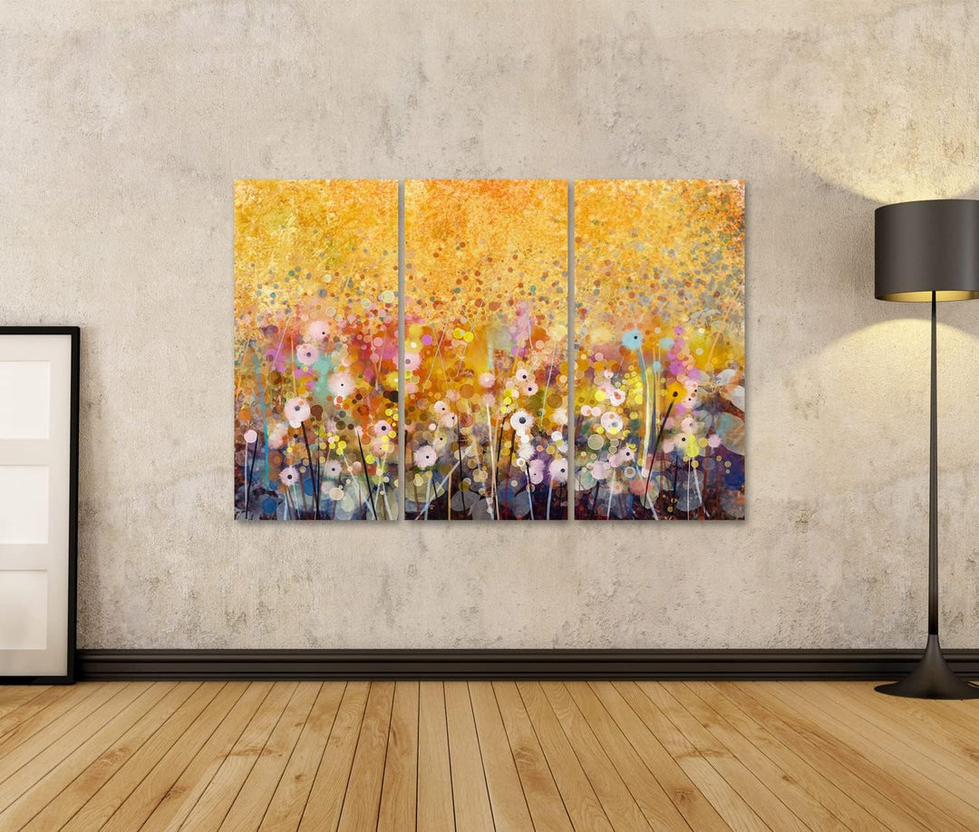 islandburner Bild auf Leinwand Aquarell Rote Mohnblumen Bilder Wandbilder Poster Leinwand 130x80cm -