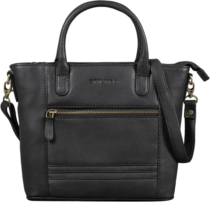 STILORD 'Meghan' Leder Handtasche Damen Umhängetasche Klein Ledertasche für Frauen zum Umhängen und