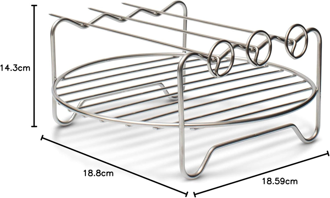 AEG AAFEK1 Erweiterungsset für Heissluftfritteuse AF6 (Mehrzweckform, Grillrost, Gemüsespiralschneid
