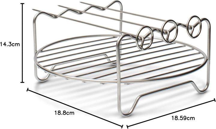 AEG AAFEK1 Erweiterungsset für Heissluftfritteuse AF6 (Mehrzweckform, Grillrost, Gemüsespiralschneid