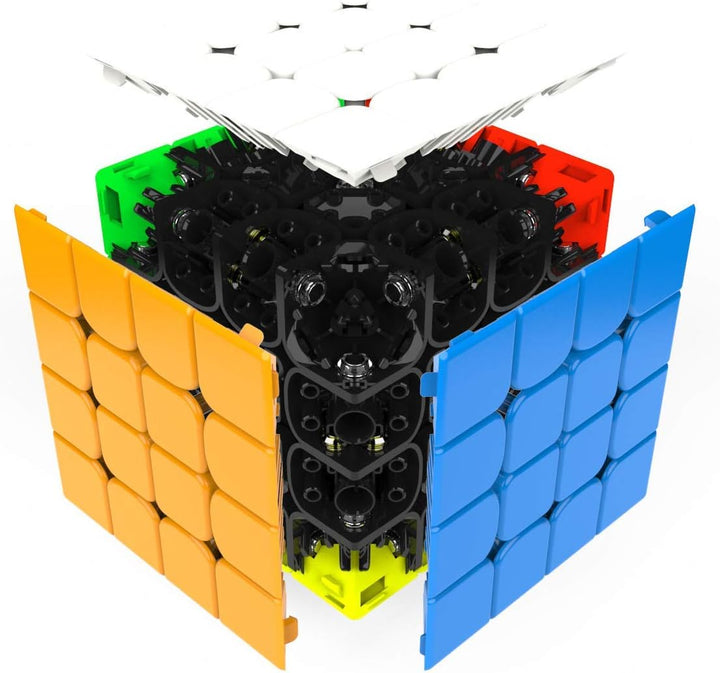 GAN 460 M Speedcube, 4x4 magnetischer Meister Würfel Gans 460M Puzzle Spielzeug(Stickerlos), 4x4
