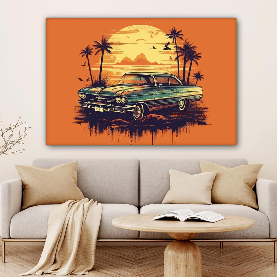 MuchoWow© Leinwand Bilder Gross 120x80 cm XXL Wanddeko Wohnzimmer Aesthetic Room Decor Deko Zimmer W