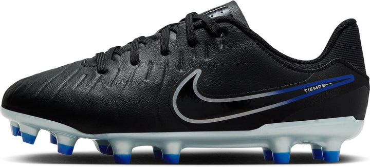 Nike Unisex Kinder Jr Tiempo Legend 10 Academy Black/Chrome-Hyper RoyalSneaker 33.5 EU Black Chrome