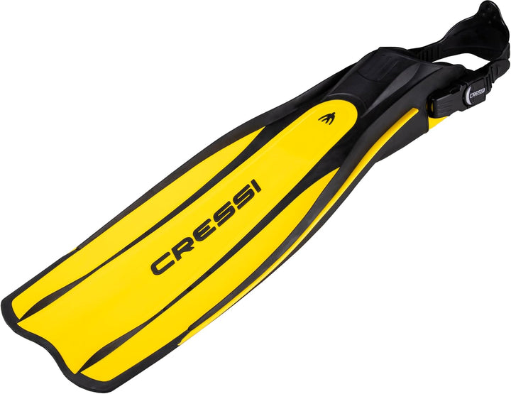Cressi Pro Light Open Heel Tauchen Flossen XS/S (37/39) Schwarz/Gelb, XS/S (37/39) Schwarz/Gelb