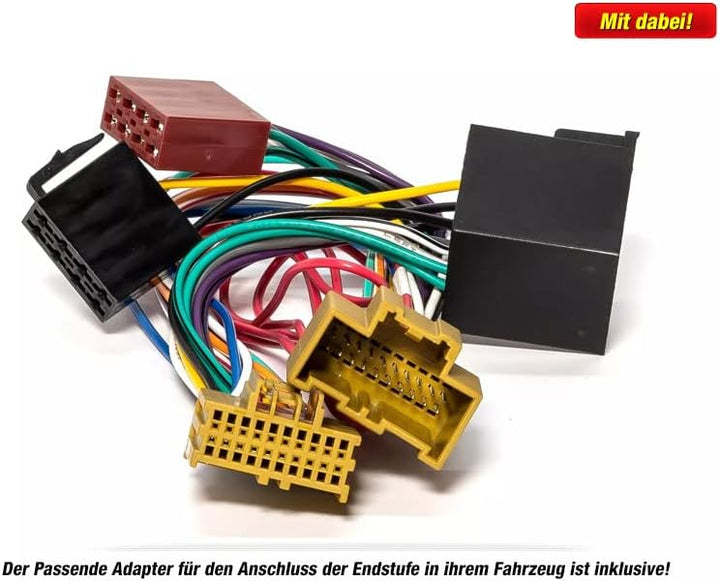 PIONEER GM-D1004 Auto/KFZ Kompakt Plug & Play Upgrade Verstärker/Endstufe kompatibel mit OPEL VII -