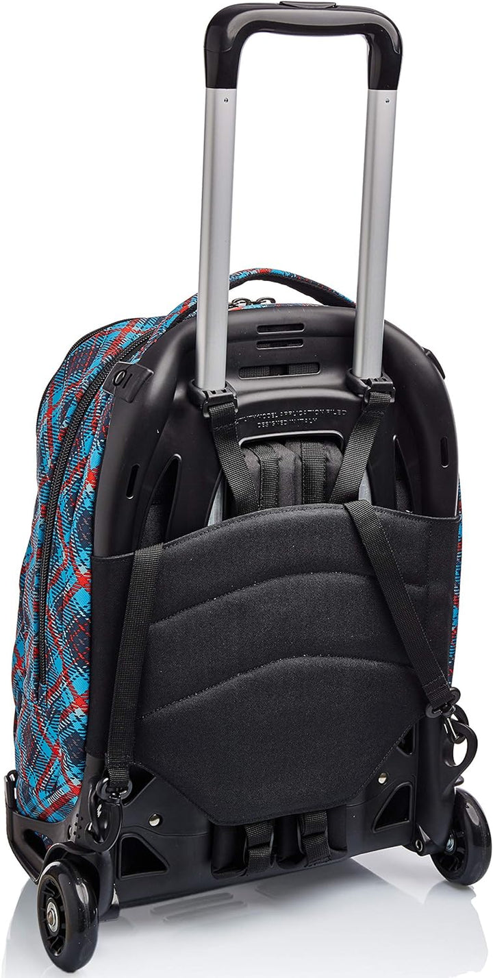 Invicta TROLLEY, Rucksack mit Trolleyfunktion, 3 in 1, Schulranzen mit Rollen, Abnehmbarer Rucksack,