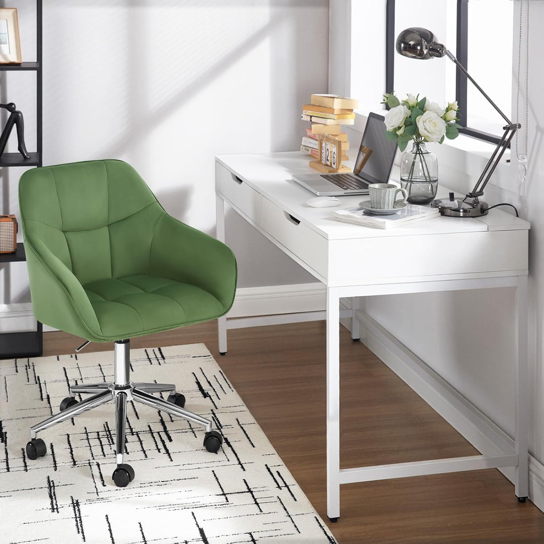 WOLTU Homeoffice Stuhl, Schreibtischstuhl, Drehstuhl, Schminkstuhl, höhenverstellbar, bis 150 kg bel