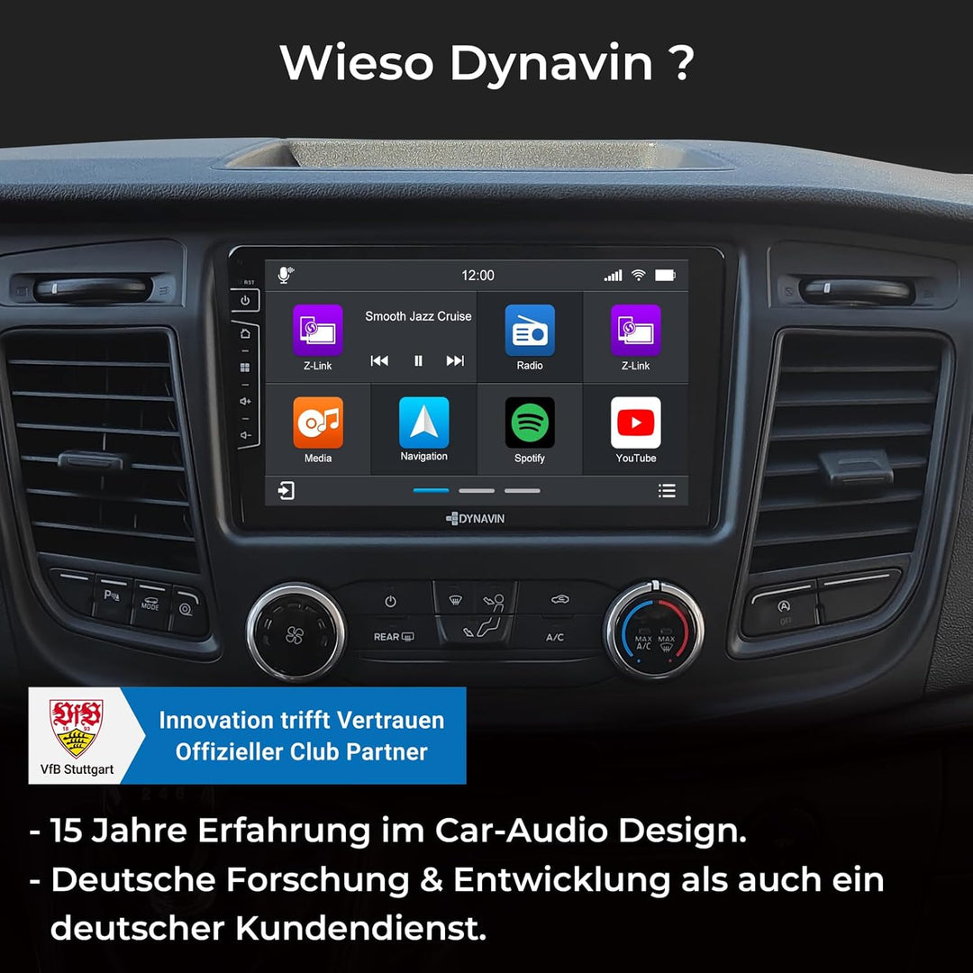 DYNAVIN Android Autoradio Navi für Ford Transit ab 2019: 9 Zoll OEM Radio mit DAB+, Kompatibel mit W