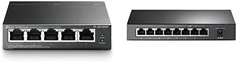TP-Link TL-SG1008P 8 Port PoE Switch mit TL-SG1005P 5 Port PoE Switch Bundle mit 5 Port PoE Switch,
