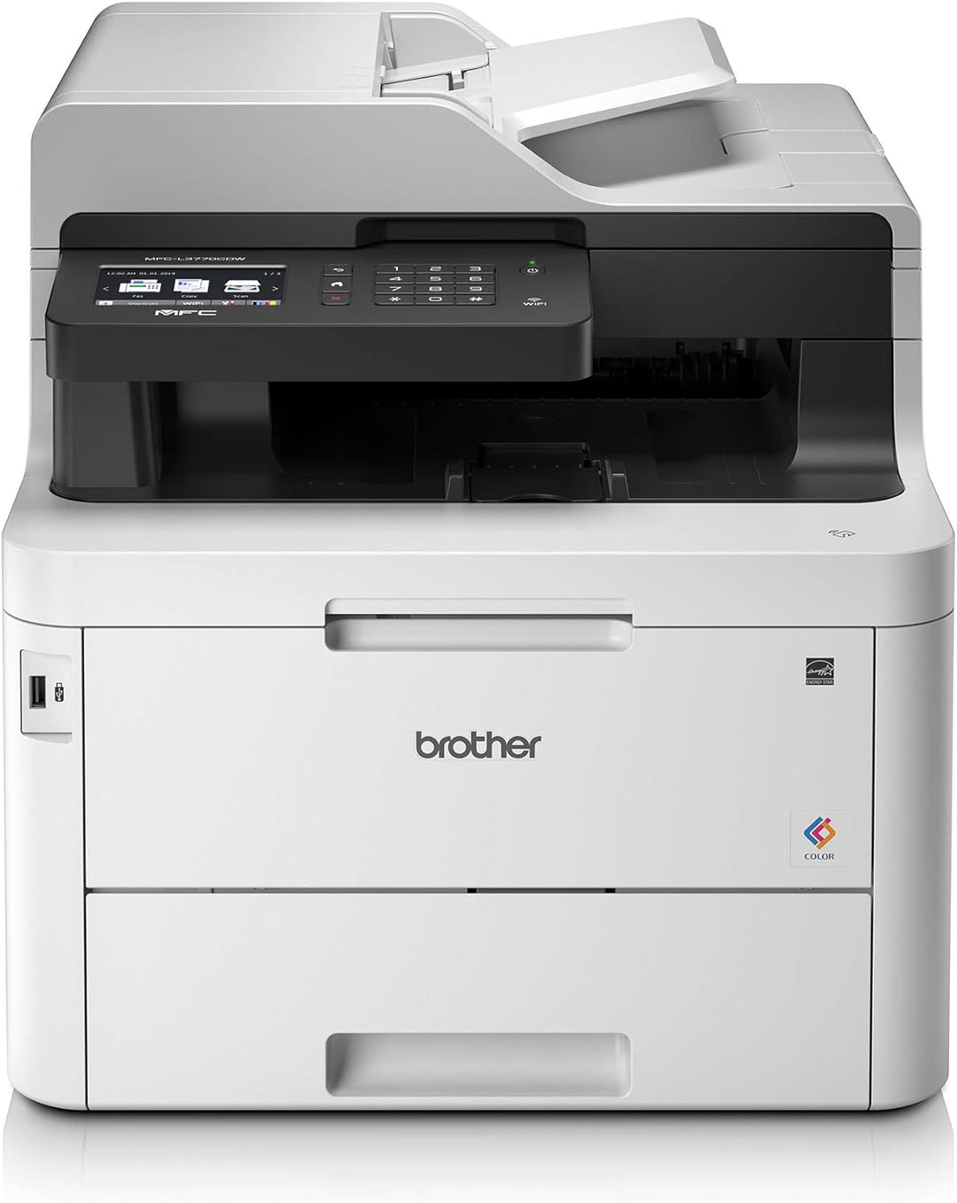 Brother MFCL3770CDWG1 4-in-1 Farb-Multifunktionsgerät Weiss 24 Seiten/Min. WLAN, LAN, Duplex-ADF, MF
