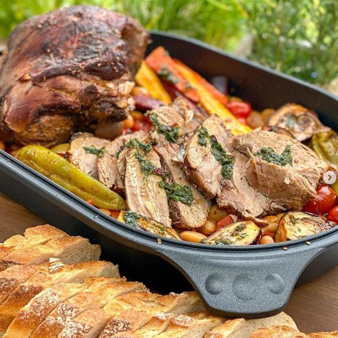 Eurolux Universal Bräter Induktion Set mit Deckel 40 x 27 cm - grosser induktionsgeeigneter XL Jumbo