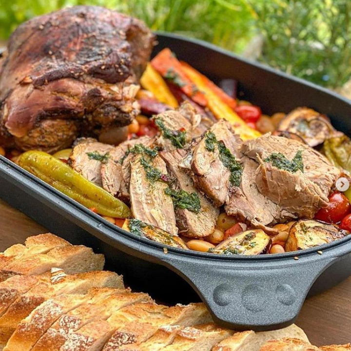 Eurolux Universal Bräter Induktion Set mit Deckel 40 x 27 cm - grosser induktionsgeeigneter XL Jumbo