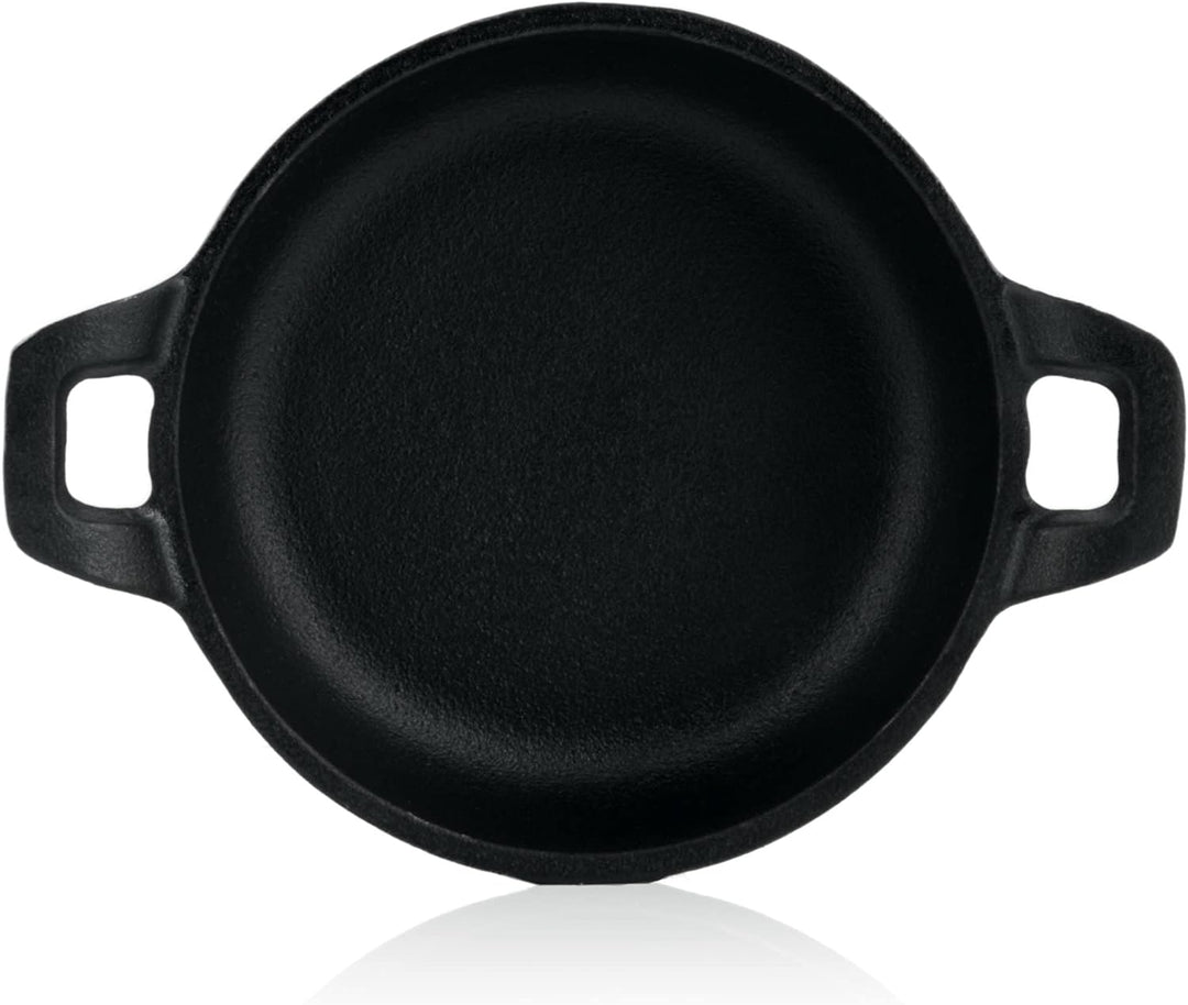 BBQ-Toro Gusseisen Grillpfännchen (6-er Set) | Ø 13 cm | bereits eingebrannt - preseasoned | Gusseis