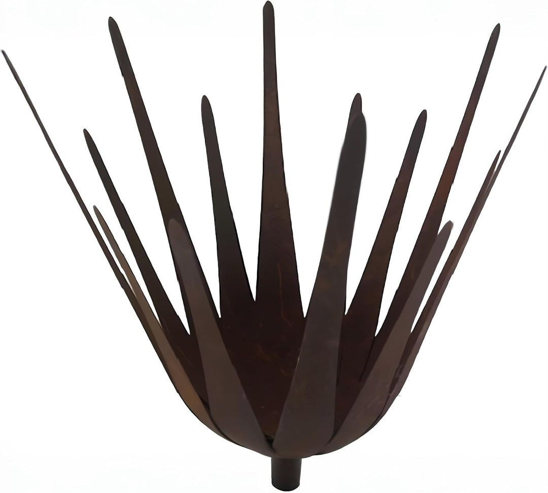 ecosoul Schale Windlicht Kerzenhalter Lotus Dekoschale verrostet mit 3 Füssen Durchmesser: 24cm unte