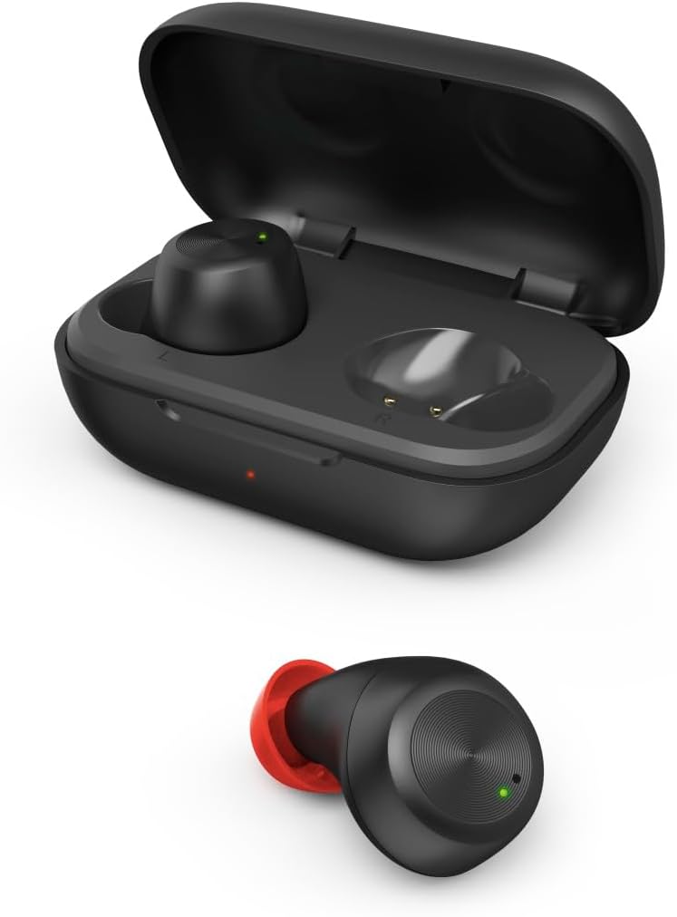 Hama Bluetooth Kopfhörer Spirit Chop IPX4 (True Wireless In Ear Kopfhörer schwarz, Kopfhörer kabello