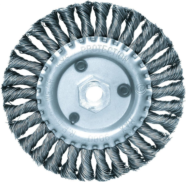 Proteco-Werkzeug® Drahtbürste Set 4 tlg für Winkelschleifer Stahldraht Topfbürste Kegelbürste Rundbü