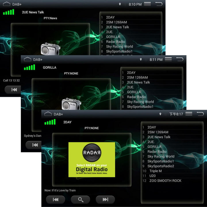 CAMECHO Car Kit DAB Adapter Radioempfänger, Universal DAB Modul mit Antenne für Android Autoradio 2