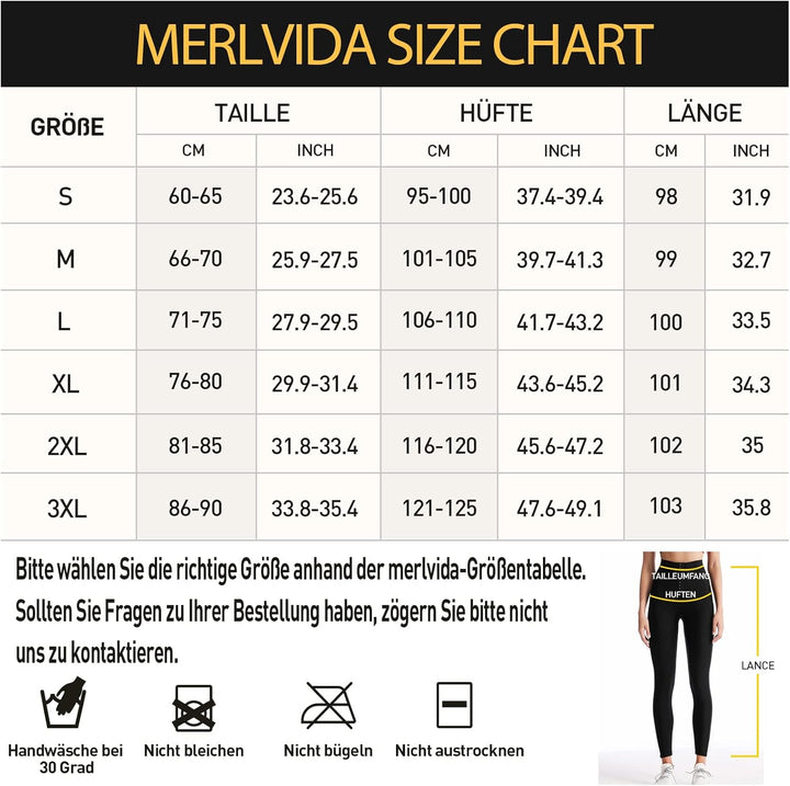 Merlvida Shape Leggings Damen High Waist Sauna Jogginghose Abnehmen Sporthose Bauchkontrolle Body Sh