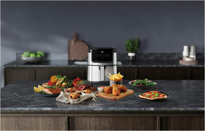 AEG AF6-1-4ST Heissluftfritteuse / Frittieren / Grillen / Braten / Backen ohne/wenig Öl / 8 Programm