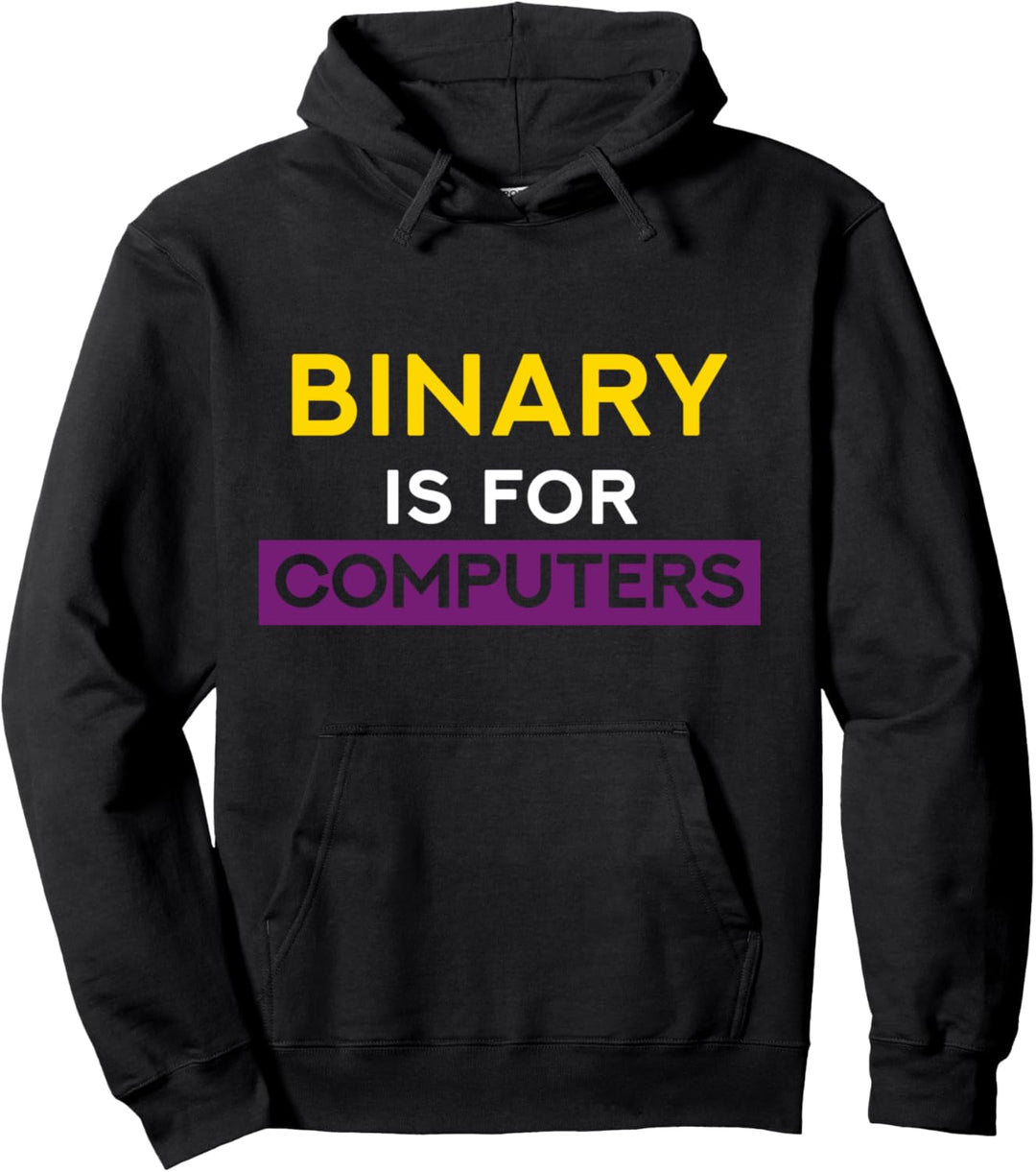 Binär ist für Computer Ein nichtbinäres A Enby A Enbie A NB Pullover Hoodie