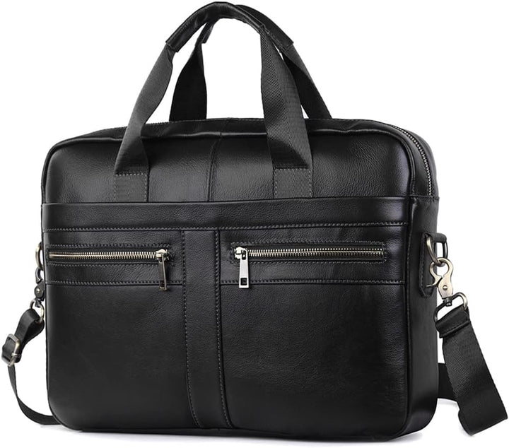 SPAHER Laptoptasche 15.6 Zoll Aktentasche Herren Business Tasche Arbeitstasche Herren Echtleder Tasc