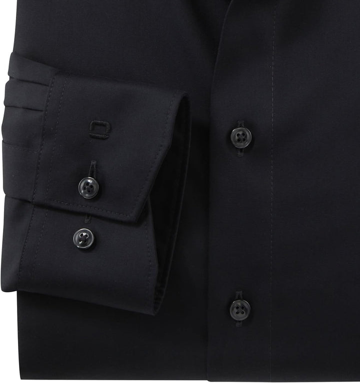 OLYMP Herren Businesshemd Langarm Luxor,Satin,Comfort fit,New Kent 41 Graphit 69, 41 Graphit 69