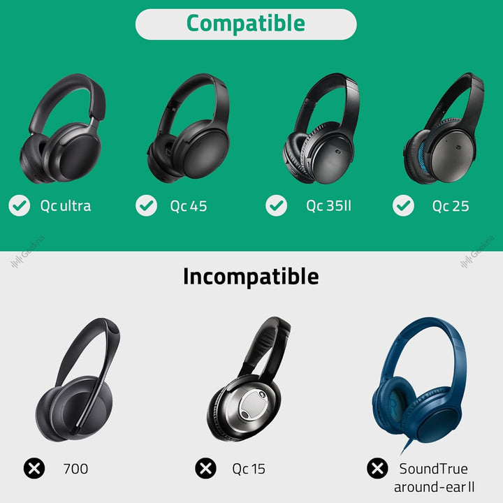 Geekria UltraShell Kopfhörer Tasche Kompatibel mit Bose QuietComfort 45 II, QC 35 II Gaming Headset,