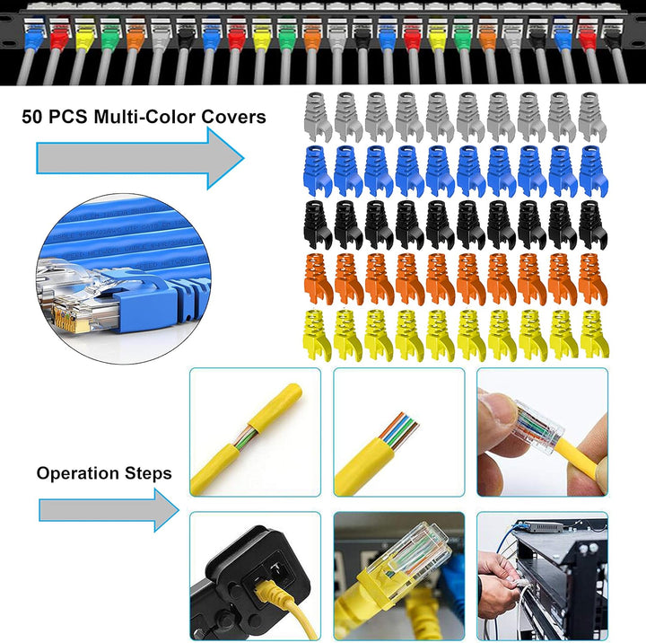 MAYLINEE Crimpstecker CAT5 CAT6 Netzwerk Werkzeug Set Crimpdraht Reparatur Kabel tester Kit für Patc