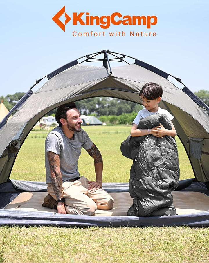 KingCamp Schlafsack Deckenschlafsack Camping Outdoor 3-4 Jahreszeiten für Erwachsene Kinder Ultralei
