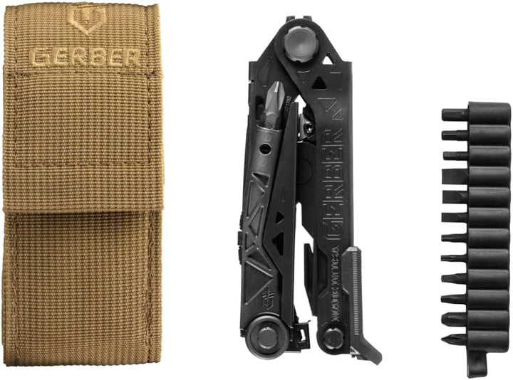 Gerber Multi-Tool mit Gürtel-Clip, Center-Drive, Einhandöffnung, 14 Funktionen und Nylon-Scheide (Mo