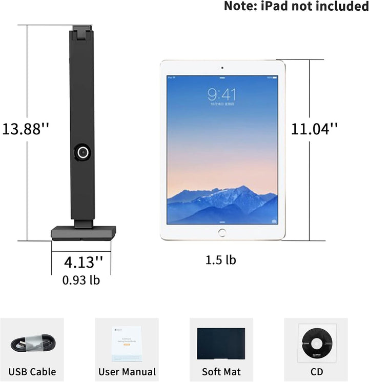 CZUR Lens Pro Tragbarer Dokumentenscanner, 12 MP/330 DPI, schneller Scanner Papierschutz kein Stau/k