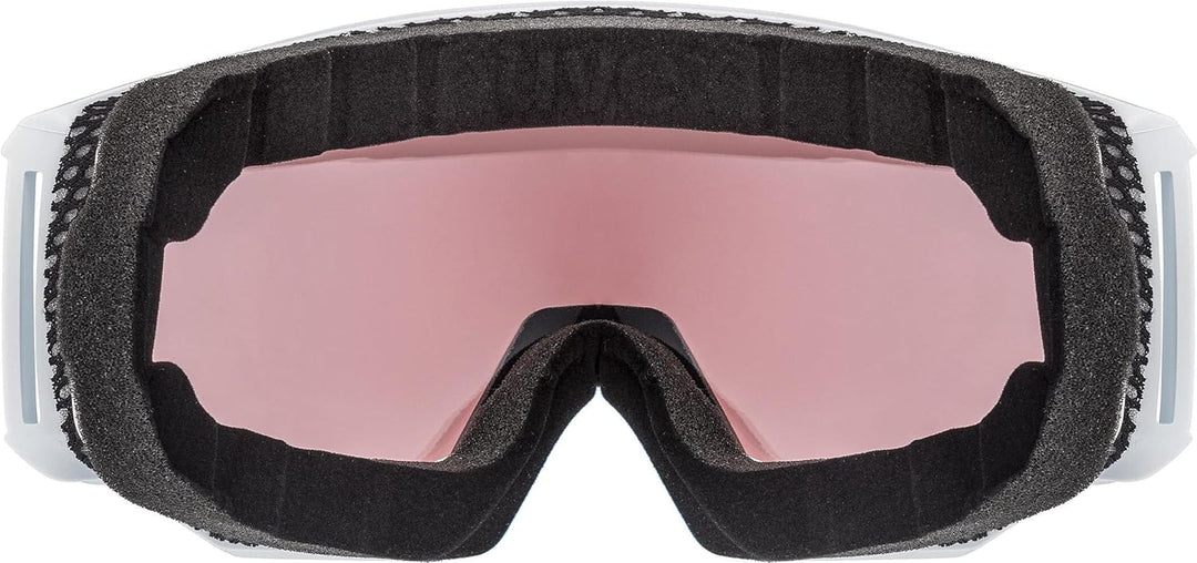 Uvex Unisex Athletic V Skibrille (1er Pack) Einheitsgrösse white/pink-clear, Einheitsgrösse white/pi