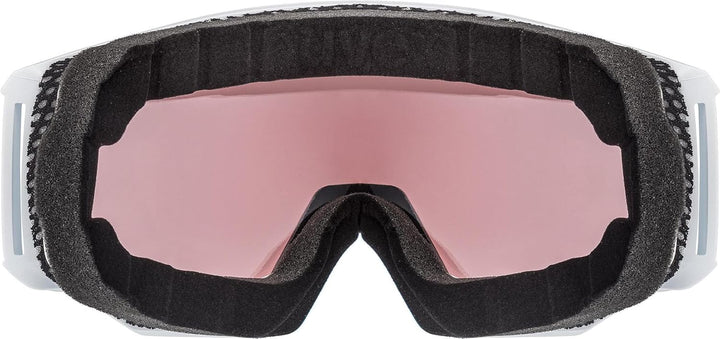 Uvex Unisex Athletic V Skibrille (1er Pack) Einheitsgrösse white/pink-clear, Einheitsgrösse white/pi
