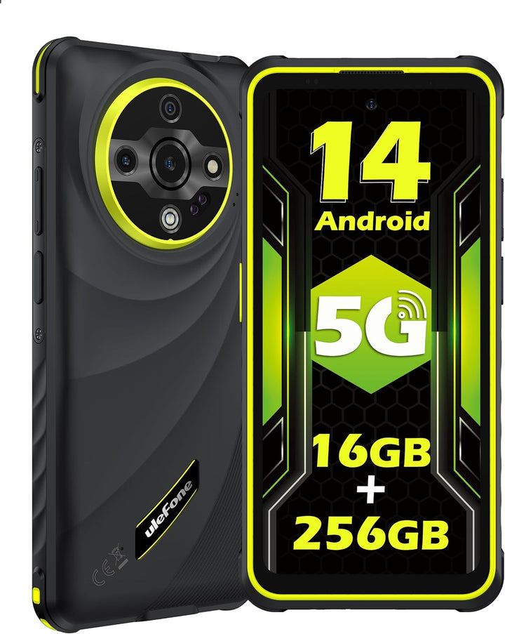 Ulefone Armor X31 Pro 5G Outdoor Mobile Phone 2025, Dimensity 6300 16GB + 256GB/SD-2TB 64MP + 25MP N
