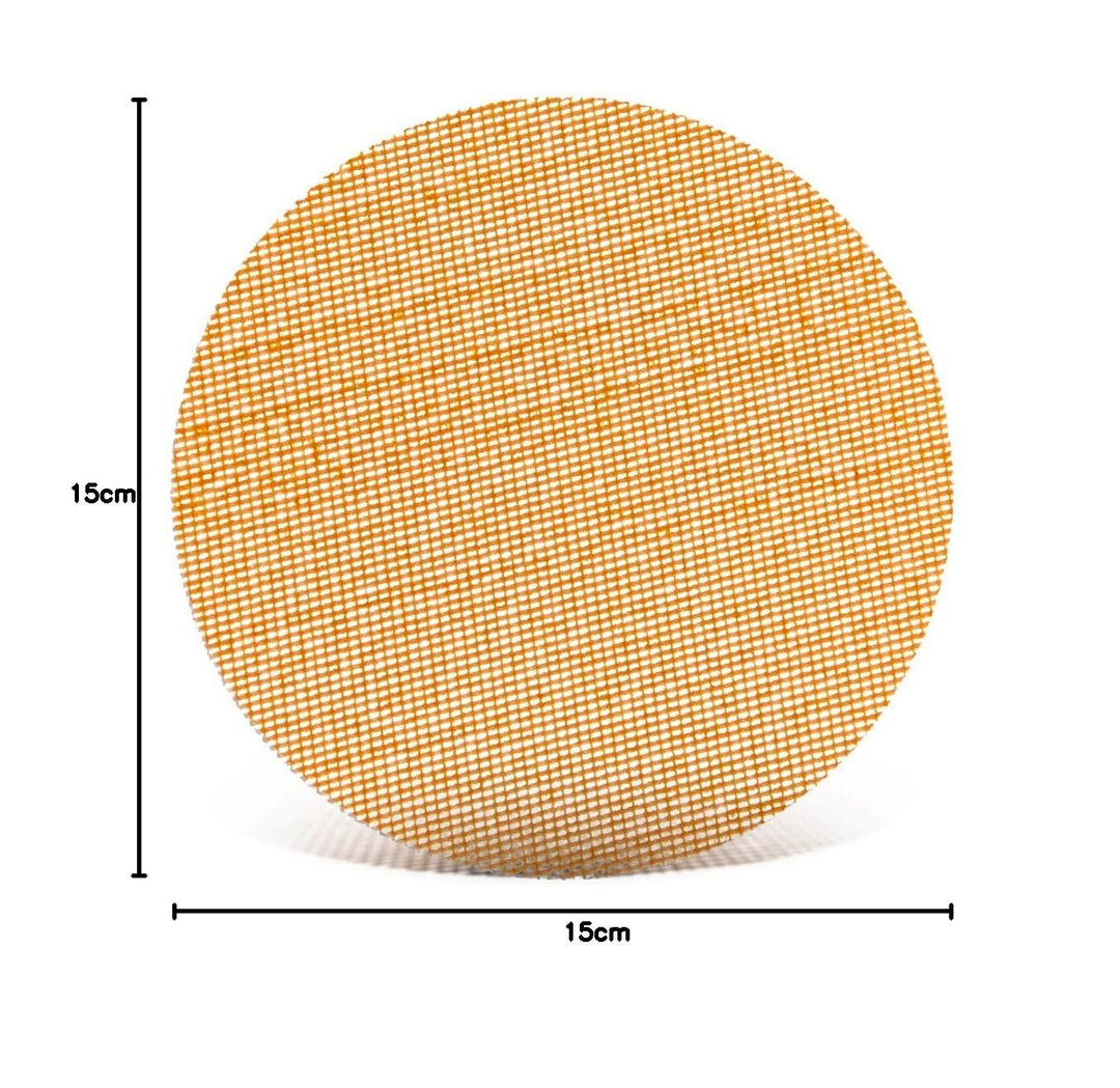 MENZER Ultranet Klett-Schleifgitter, 150 mm, f. Exzenterschleifer, Weisses Edelkorund (25 Stk.) K40