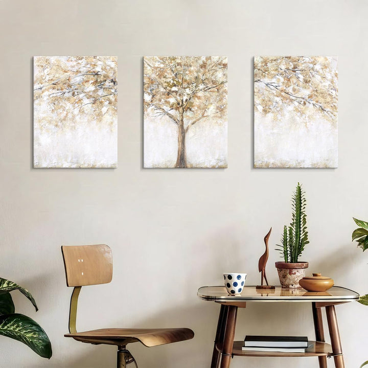 3 Panels Mit Rahmen Leinwand Bilder Abstrakte Baum Bild auf Leinwand Malerei Kunstdrucke Poster Bild