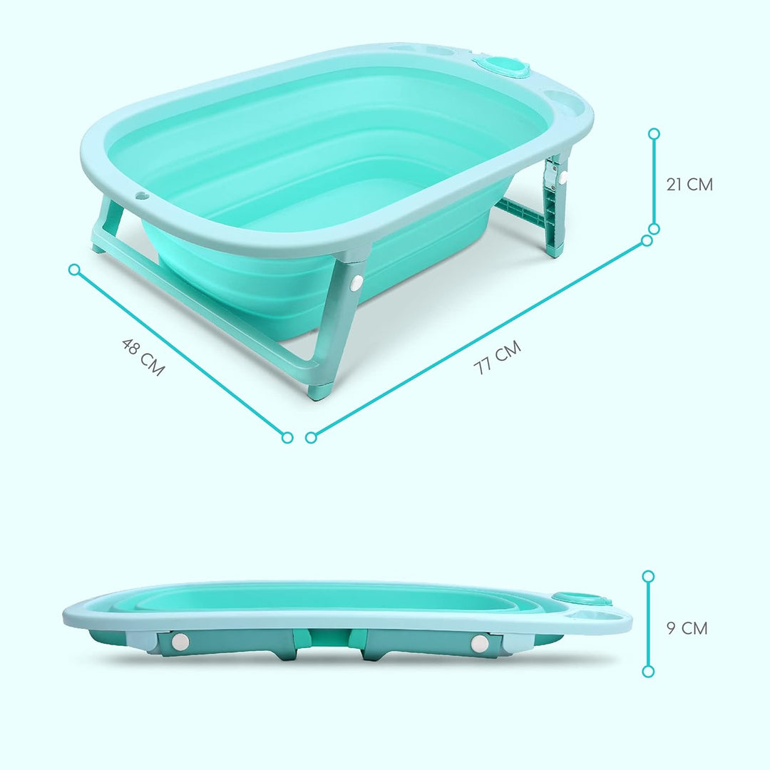 wuuhoo® ergonomische Baby-Badewanne Nemo faltbar und klappbar für Neugeborene Babys und Kleinkinder,