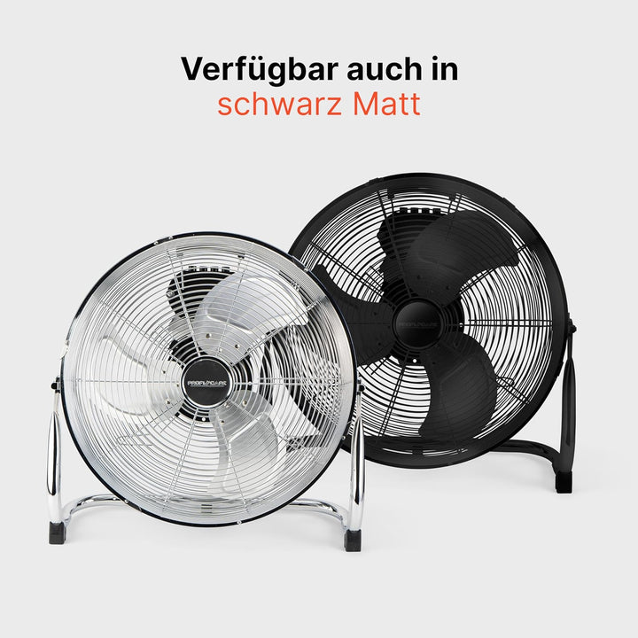 ProfiCare® XL Windmaschine mit 45 cm Ø | Ventilator verstellbarer Winkel | Bodenventilator 3 Stufen