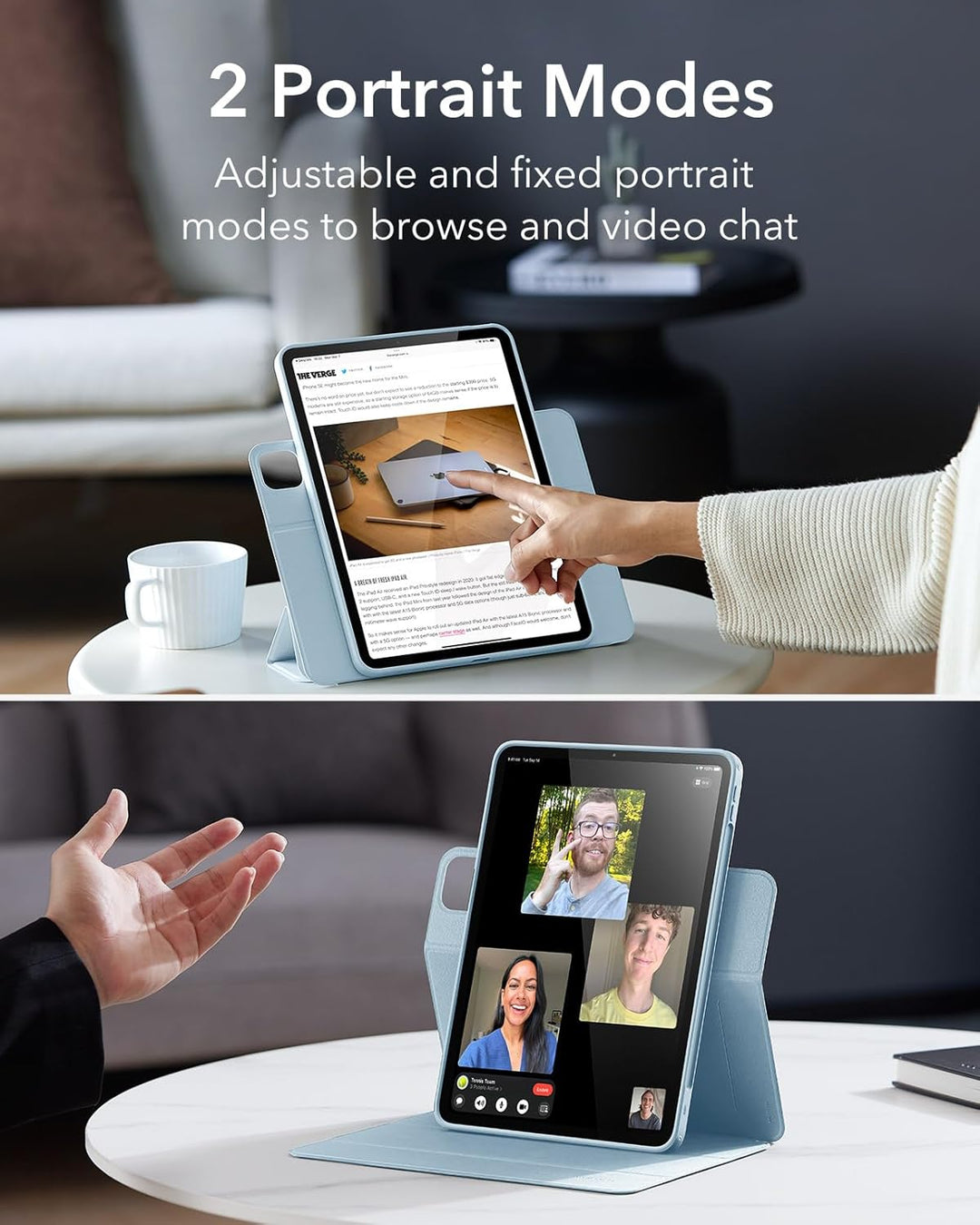 ESR für iPad Air 2022 Hülle, iPad Air 5 Hülle, iPad Air 4 Hülle 2020, 10,9 Zoll Case, abnehmbare mag