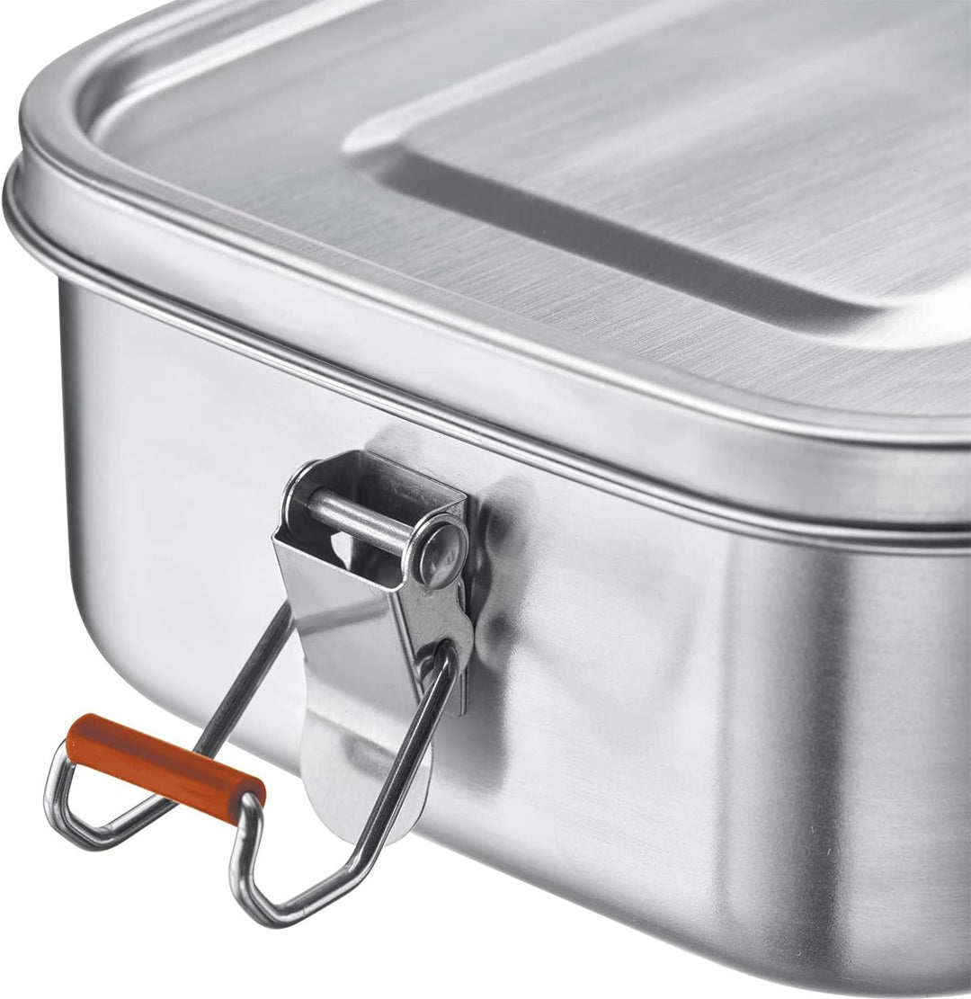 Westmark Lunch Box, Füllvolumen: 1100 ml, Mit Silikon-Dichtungsring, Einsetzbare Trennwand, Rostfrei