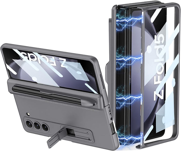 CeeEee Galaxy Z Fold5 5g Hülle 360 Grad Vollschutz Case Built in Bildschirm Schutz Handyhülle mit Pe