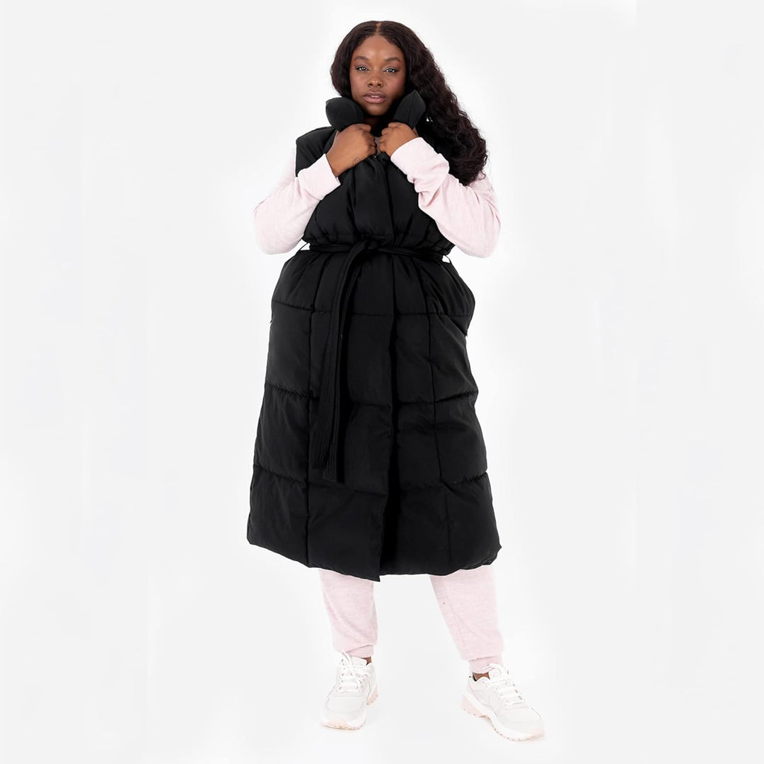 Lovedrobe Damen Ladies Womens Gilet Sleeveless Winter Jacket Coat Long Quilted Body Warmer Plus Size