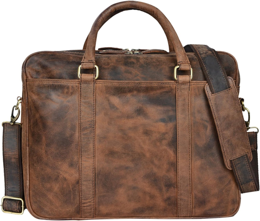STILORD 'Dante' Business-Tasche Leder gross elegante Aktentasche Umhängetasche Laptoptasche 15.6 Zol