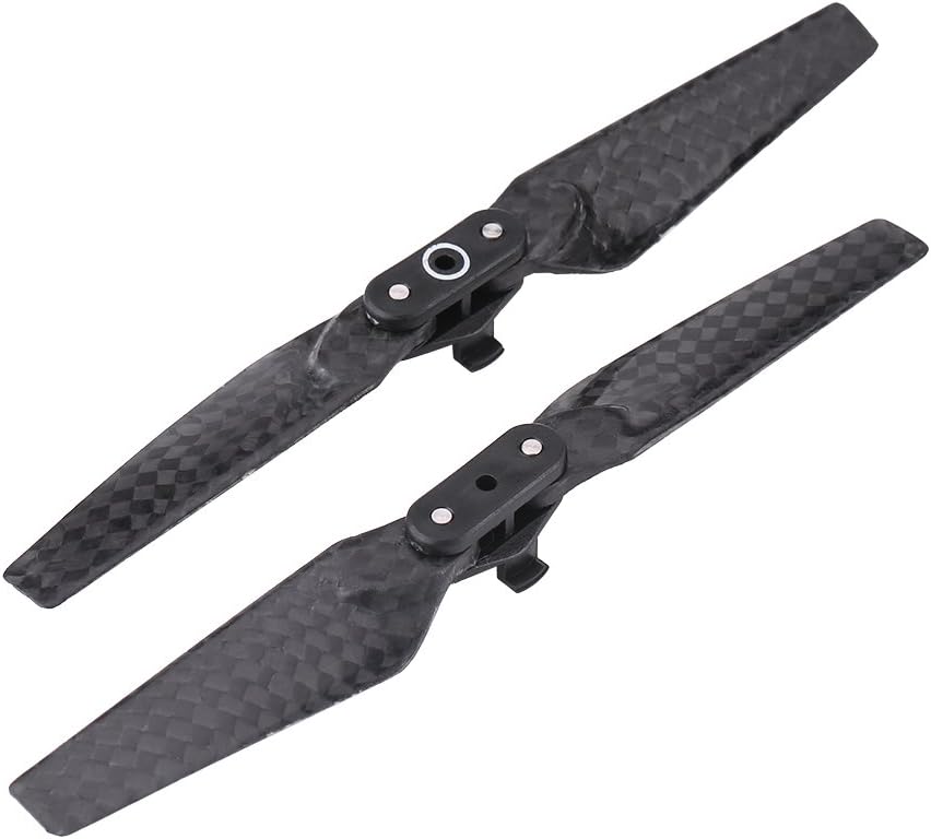 Dilwe Propeller für DJI Spark, 100% Kohlefaser - 2X CW & 2X CCW - Schnellspanner - Faltbare - Widers