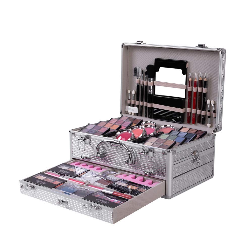 CHSEEO Schmink Geschenkset Make-Up Set Kosmetik Makeup Paletten Schminkkoffer Schminke für Gesicht,